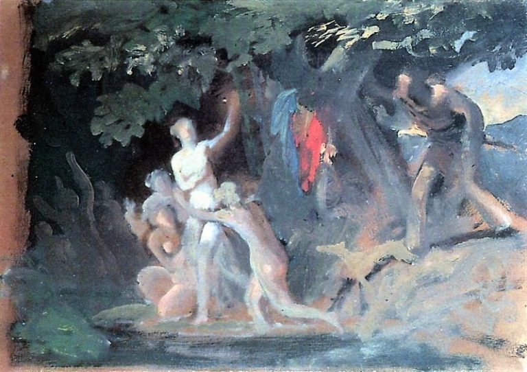 Гилас и нимфы. 1827 картина