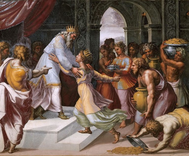 Соломон и царица Савская картина