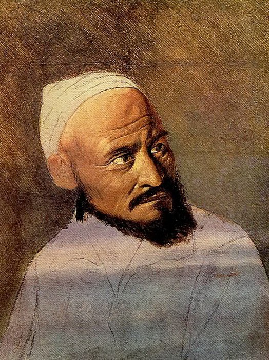Голова киргиза. Этюд. 1870-е Иркутск картина