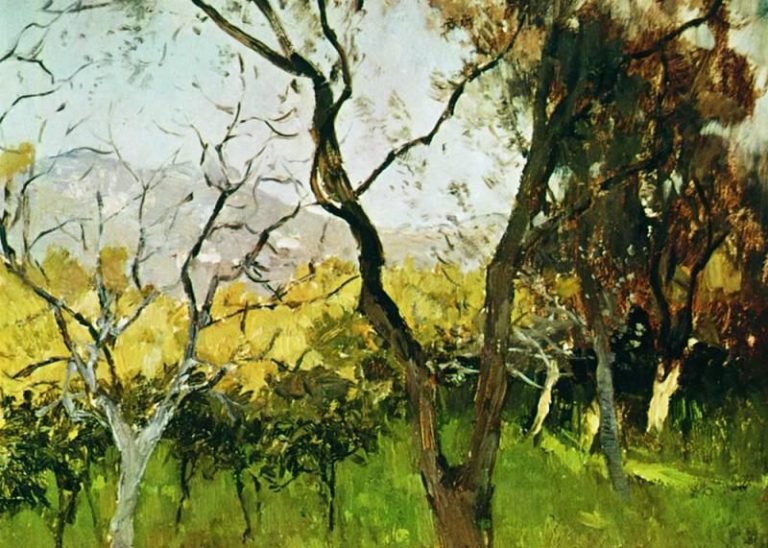 Весна в Крыму1. 1900 картина