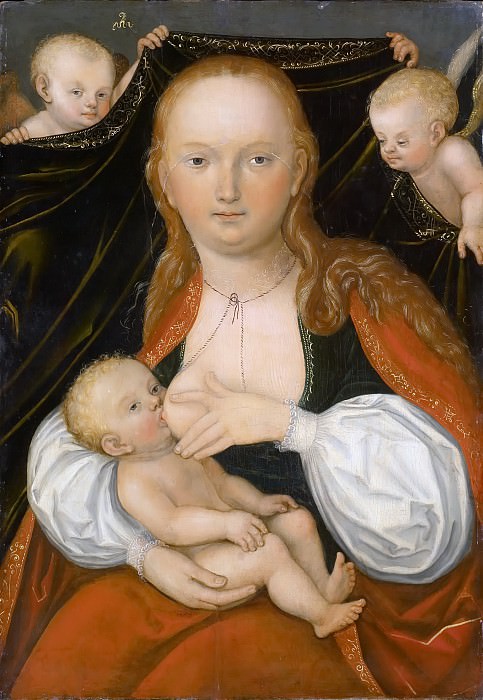 Мастерская Лукаса Кранаха I – Мадонна с младенцем картина