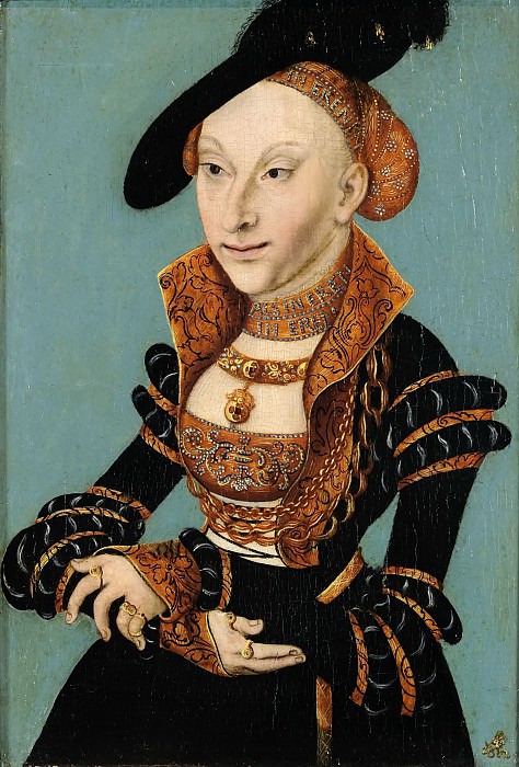 Мастерская Лукаса Кранаха I – Сибилла Клевская, герцогиня саксонская (1512-1554) картина