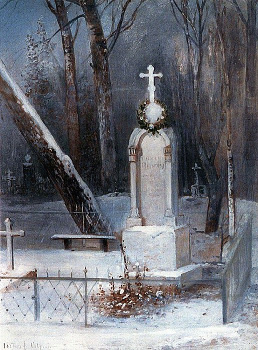 Могила. 1884 картина