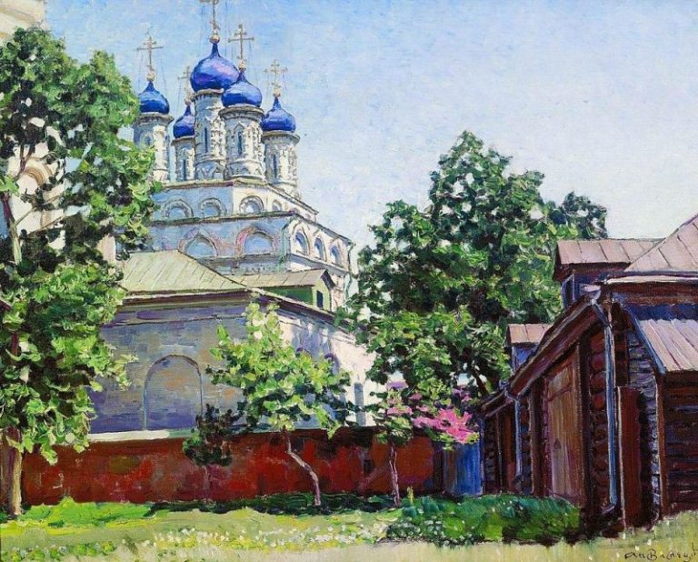 Троицкая церковь на Берсеневке. 1922 картина