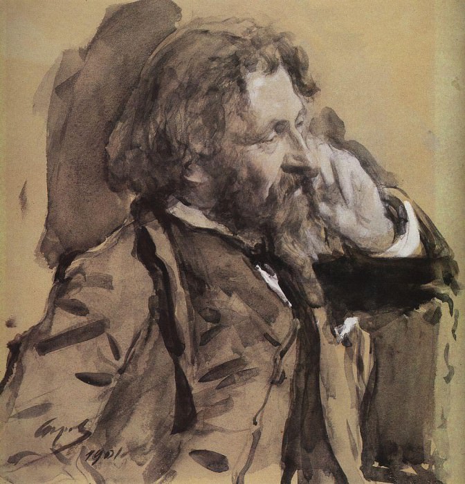 Портрет И. Е. Репина. 1901 картина