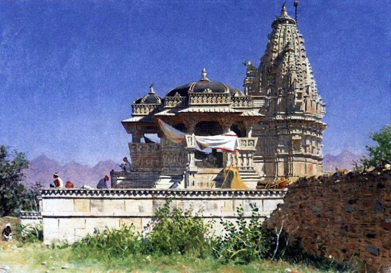 Браминский храм в Адельнуре. 1874-1876 картина