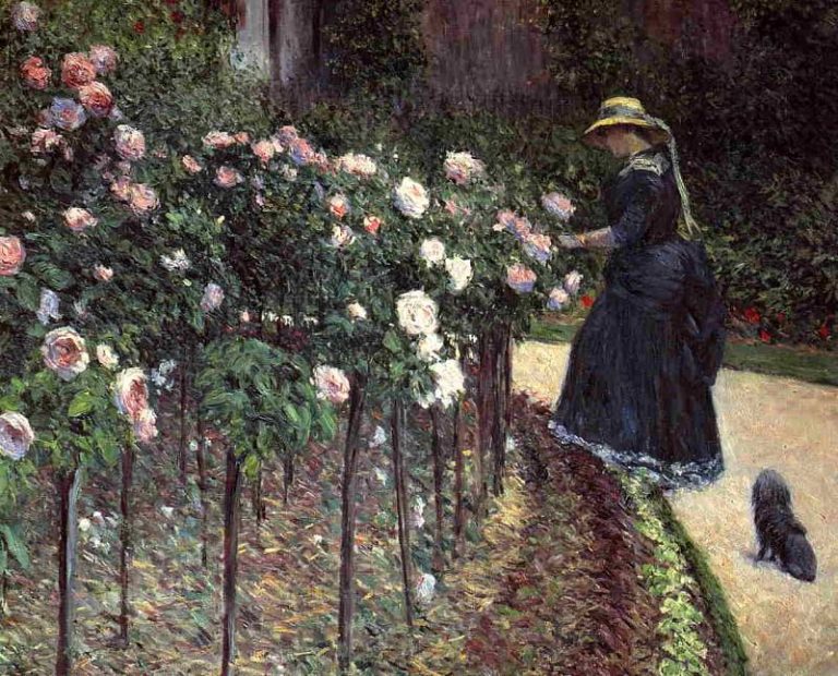 Розы, Сад в Пети Женвилье картина