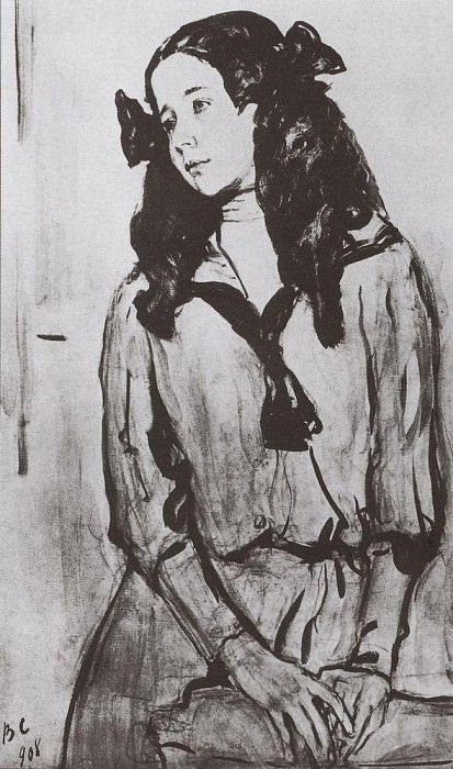 Портрет Н. З. Раппопорт. 1908 картина