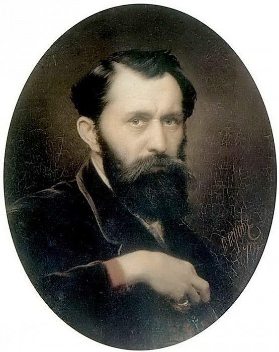 Автопортрет. 1870 Х. , м. 59, 7х46 ГТГ картина