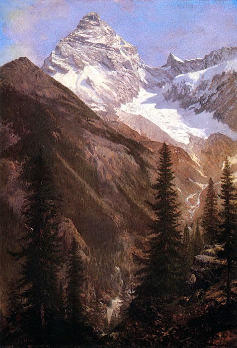 Канадские Скалистые горы, ледник Асулкан картина