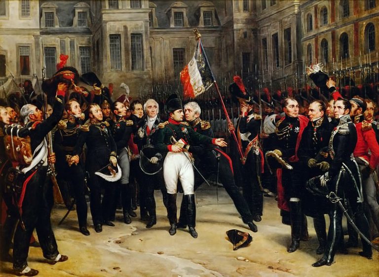 Монфор, Антуан-Альфонс – Прощание Наполеона с имперской гвардией 20 апреля 1814 картина
