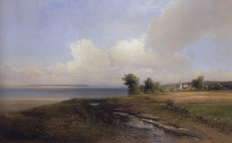 Пейзаж. Берег Волги. 1874 картина