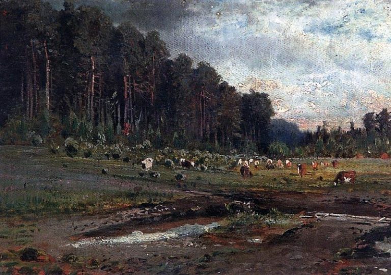 Лосиный остров в Сокольниках1. 1869 картина