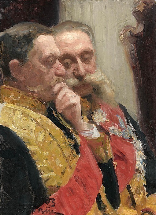 Портрет И.Л.Горемыкина и Н.Н.Герарда, членов Государственного совета картина