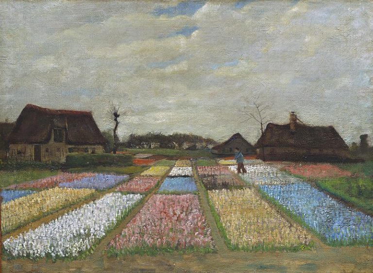 Цветник в Голландии картина